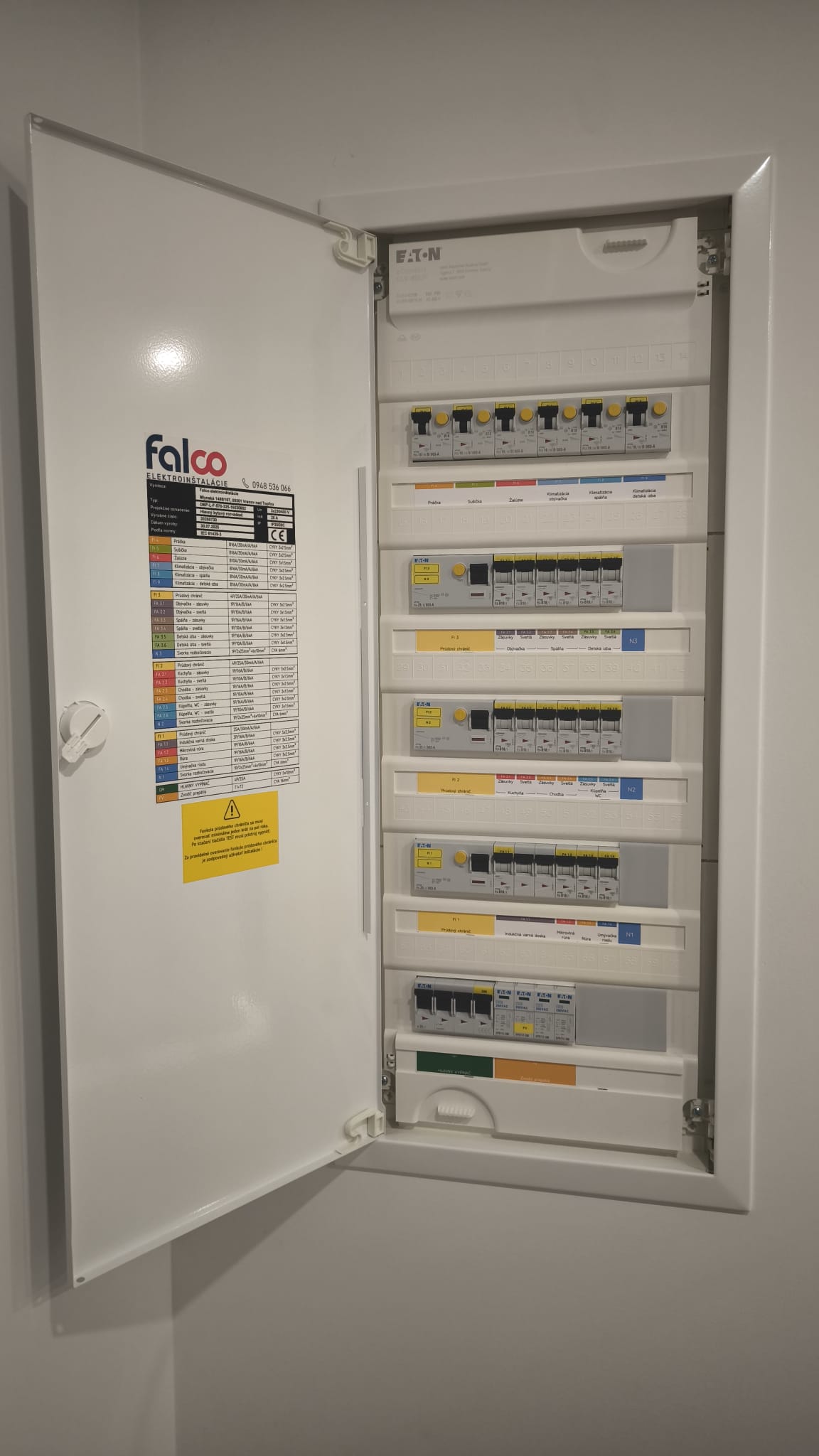 Falco elektroinštalácie - práca 6